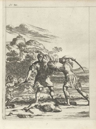 Attalus is killed by a son of his warrior