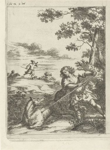 Fercard, King of Scotland, Kills a Wolf