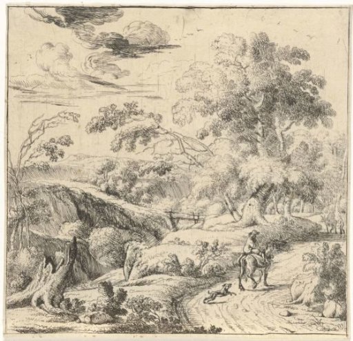 Landscape with a Donkey Rider