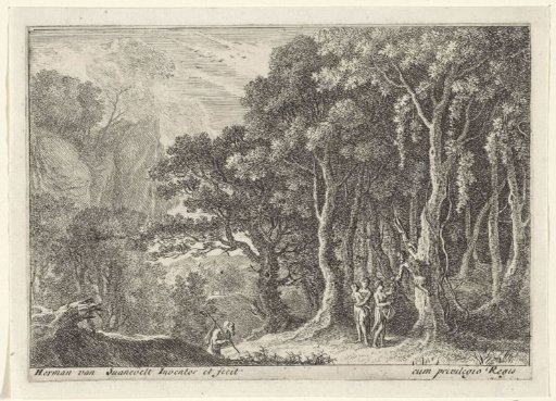 Satyr gathering fruit