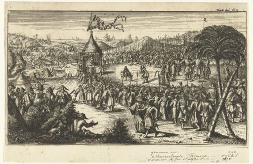 Dutch representatives appear before Koxinga