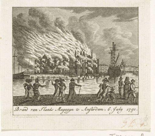 Fire at the State Naval Magazine in Amsterdam, 1791