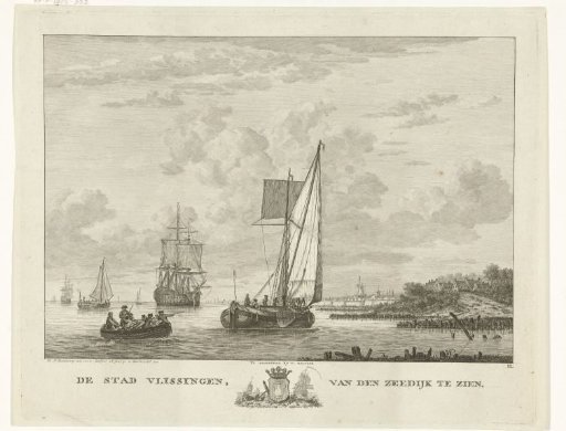 View of Vlissingen from the sea dike