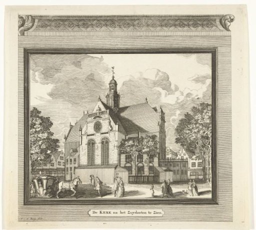 View of the North Church in Amsterdam