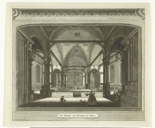 Interior of the Noorderkerk in Amsterdam