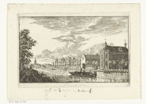 Village View at Breukelen with a Towing Boat on the Vecht