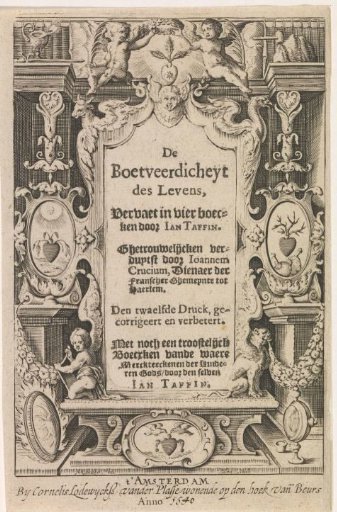 Two putti crown a fruitful heart