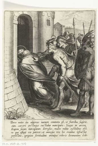 Thomas goes through the gate of the prison