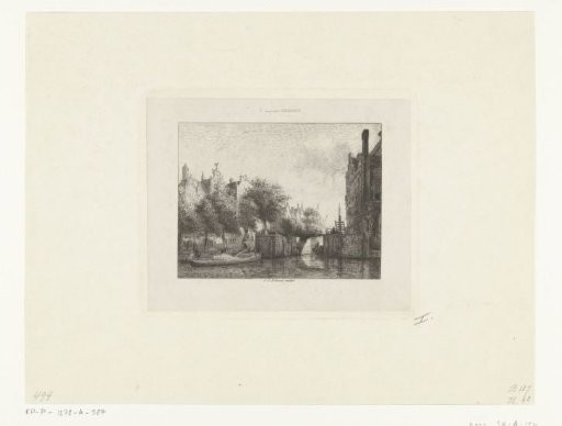 The Nieuwe Zijds Voorburgwal with the Oude Haarlemmersluis in Amsterdam (With Topographical Liberties)