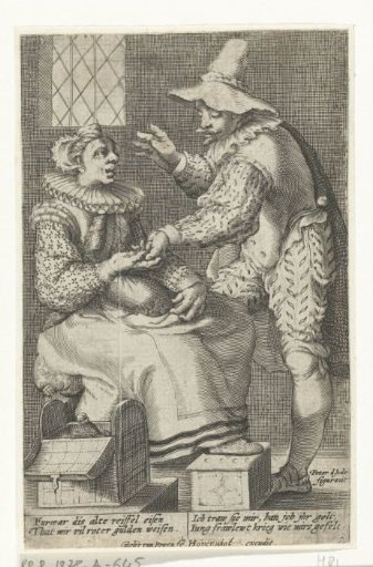 The unequal lovers: old woman and young man