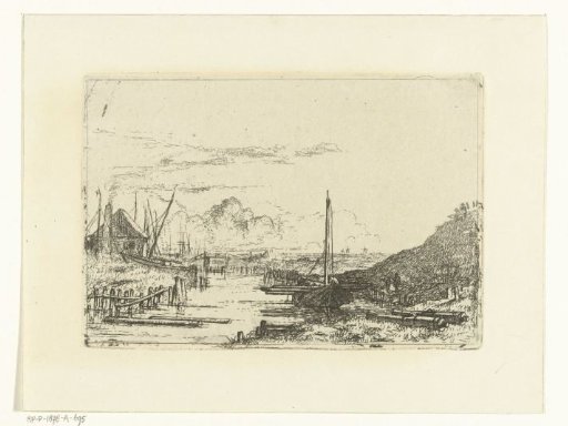 Landscape with a small harbour