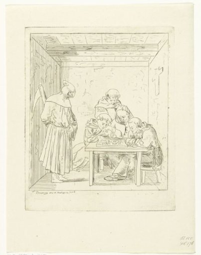 Monks Playing Draughts