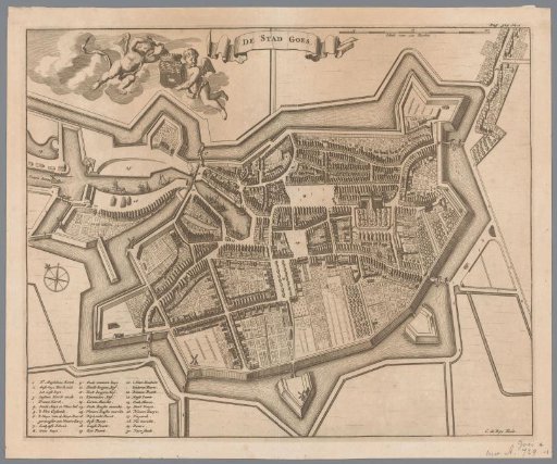 Map of the town of Goes