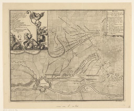 Plan of the camp of the Allies before Maastricht, 1703