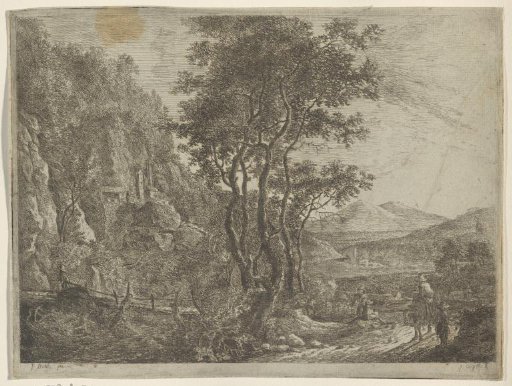 Italian landscape with figures