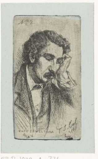 Portrait of the painter Taco Scheltema