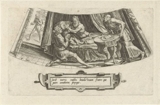 Jacob receives the paternal blessing from Isaac