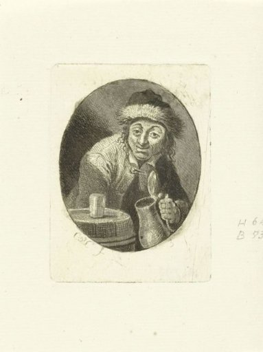 Man with jug and glass