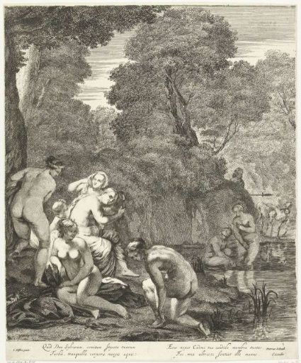 Diana and her nymphs discovered by Actaeon