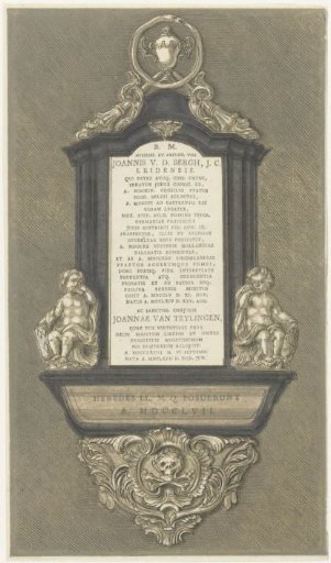 Tomb monument for Johannes van den Bergh and his wife Joanna van Teylingen in Leiden