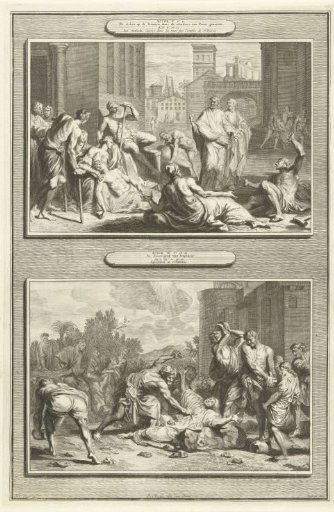 Peter Heals the Sick / The Stoning of Stephen