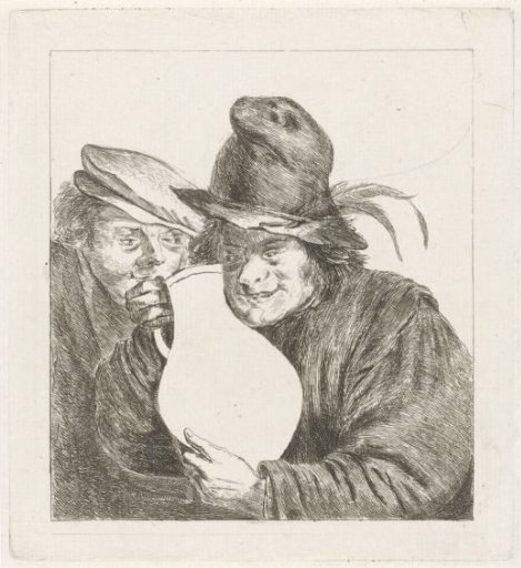 Two Peasants with a Jug