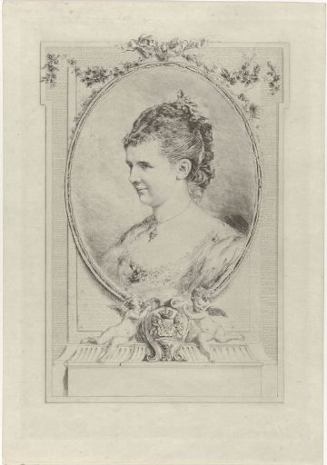 Portrait of Emma, Queen Regent of the Netherlands