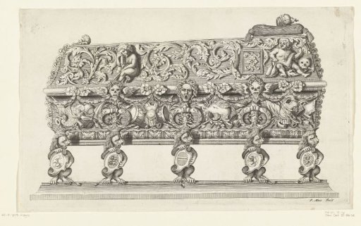 Sarcophagus of Henry Casimir II: Side Decorated with Armor Trophies