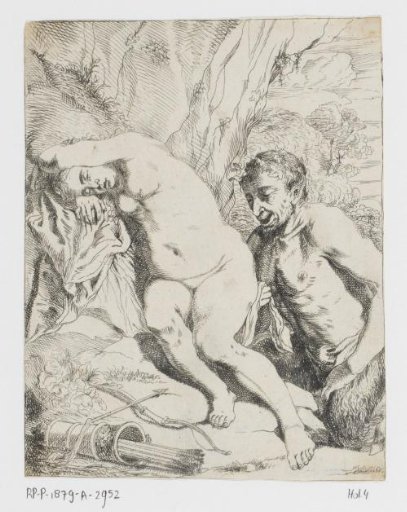 Sleeping Nymph and Satyr