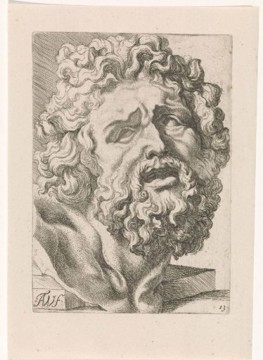 Head of Laocoön on a pedestal