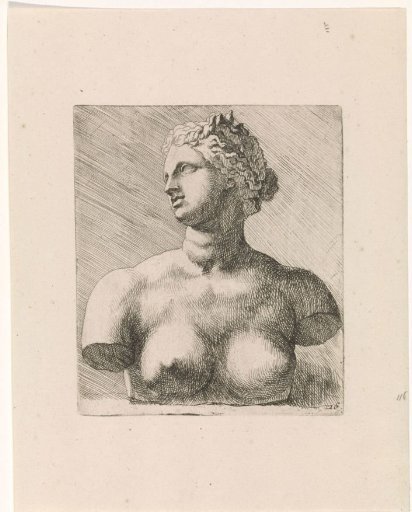 Bust of Venus de' Medici, to the left