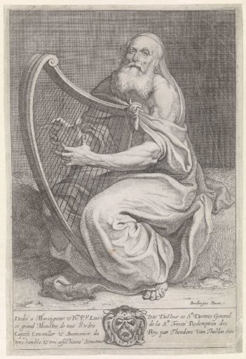 David Playing the Harp