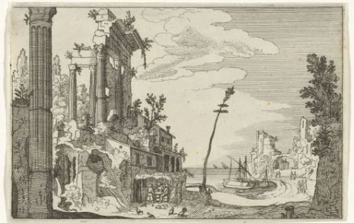 Roman ruins by the sea