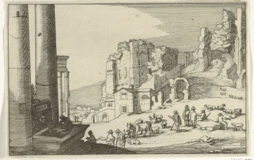Cattle Among Roman Ruins