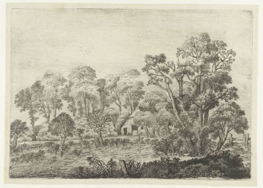 Landscape with a farmhouse by a pond