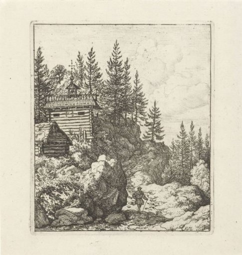 Landscape with chapel