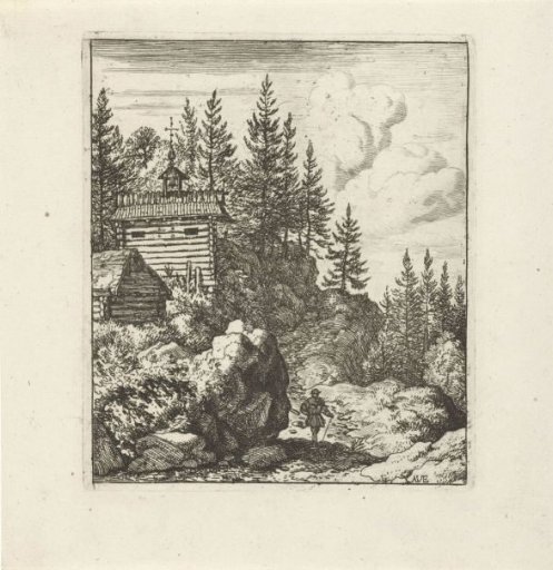 Landscape with chapel