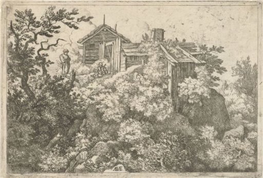 Three cottages on a rock