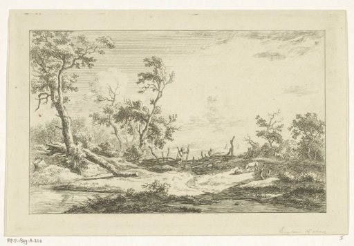 Hunter in a landscape
