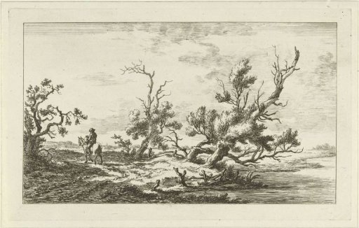 Rider in a landscape