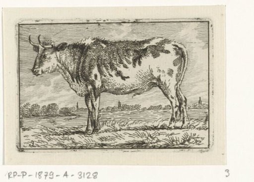 Spotted cow to the left