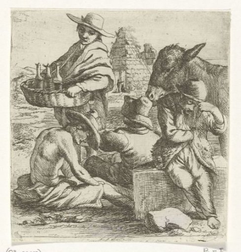The gin seller and the three beggars
