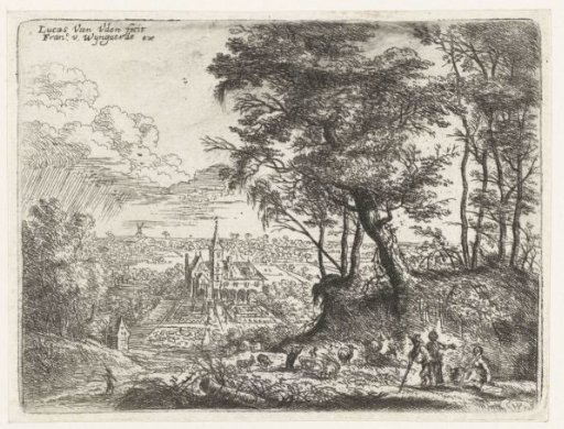 Landscape with a country house in the distance