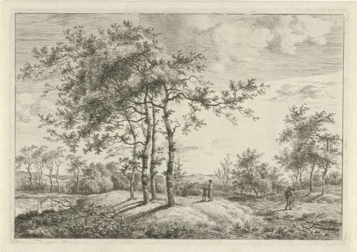Landscape with a mother and child
