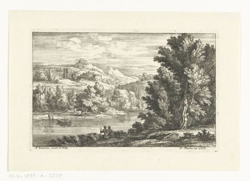 Landscape with a river and a fortress