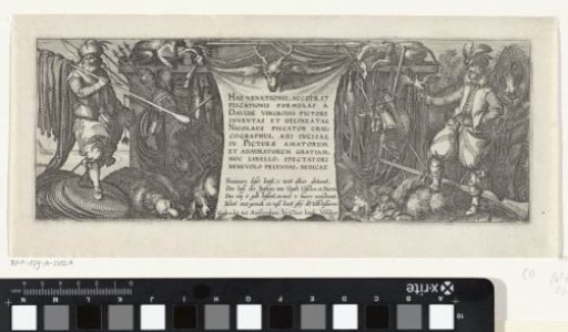 Title Print for a Series of Hunting Scenes