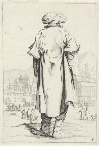 Man with a turban seen from behind