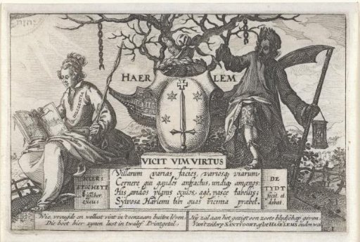 Diligence and Time with the Arms of Haarlem