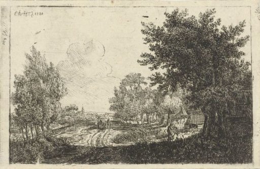 Landscape with farm cart