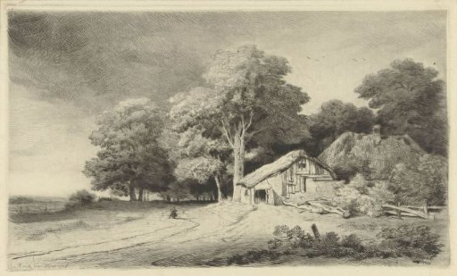 Farmhouse by a road